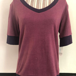 Daisy Rock Organic Cotton Hemp V-neck Purple